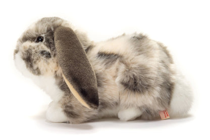 Grey and white Lop Rabbit Plush