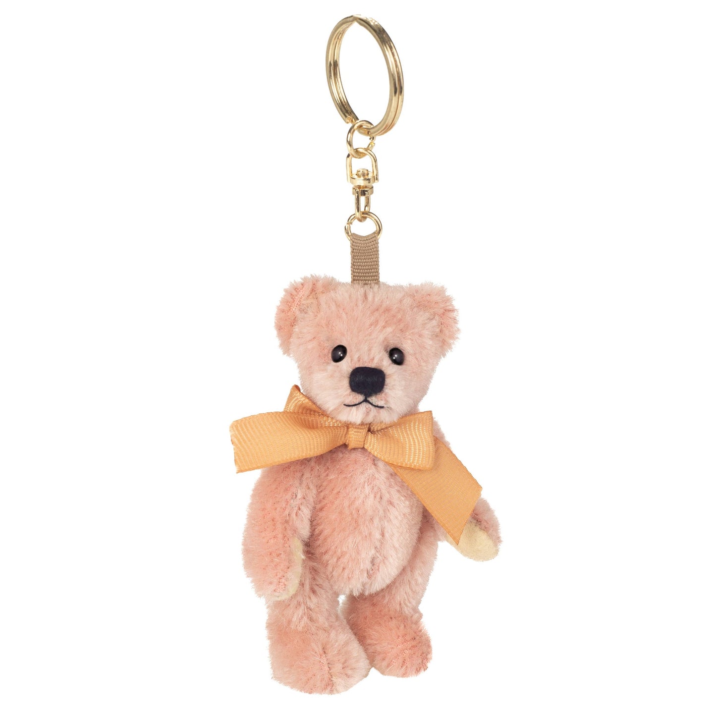 Pink Teddy Bear Plush Keychain