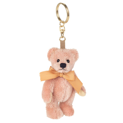 Pink Teddy Bear Plush Keychain