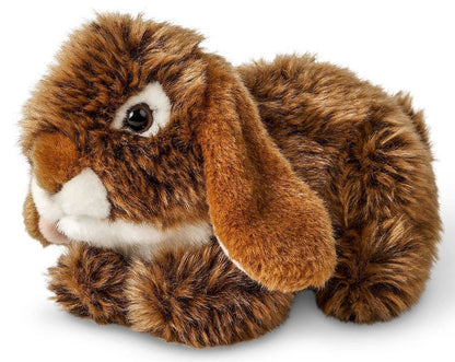 Plush Lop Rabbit Lying Down - Brown