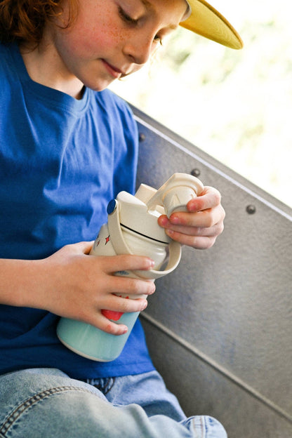 Meowtiful Katzen Edelstahl-Isolierwasserflasche für Kinder