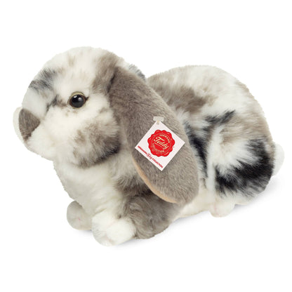 Grey and white lop rabbit plush toy