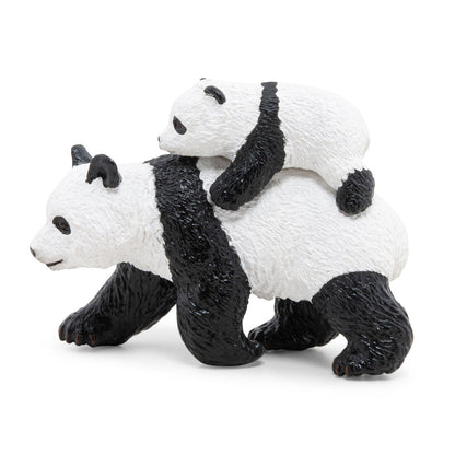 Figurine Panda et son bébé Papo - animal sauvage