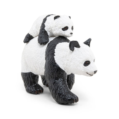 Figurine Panda et son bébé Papo - animal sauvage