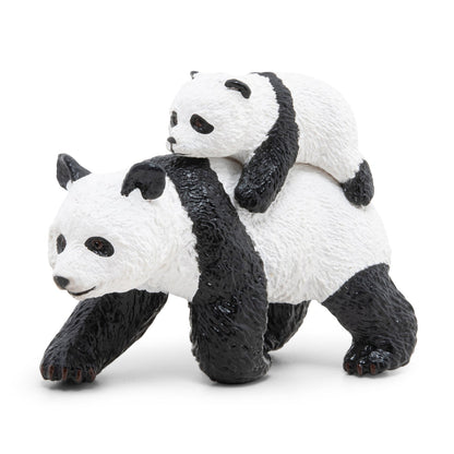 Figurine Panda et son bébé Papo - animal sauvage