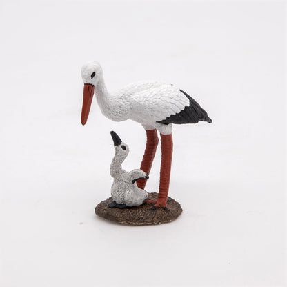 Figurine Cigogne et son bébé Papo - animal sauvage