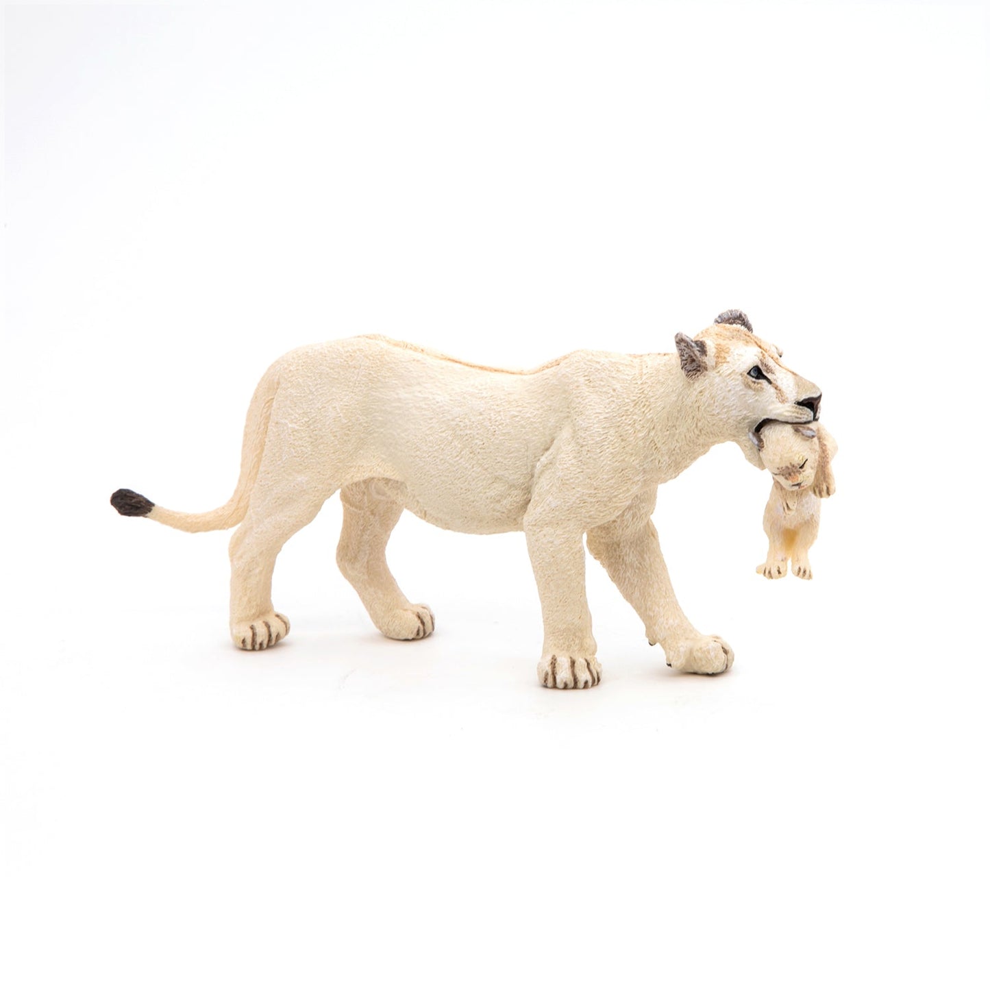 Figurine Lionne blanche avec lionceau