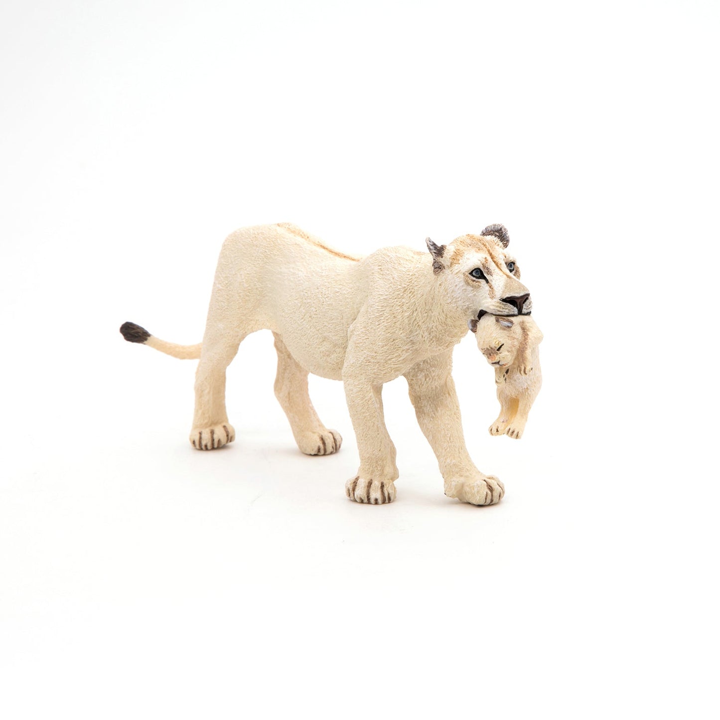 Figurine Lionne blanche avec lionceau