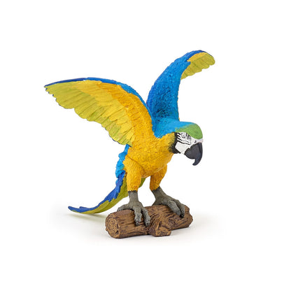 Figurine Perroquet Ara bleu Papo - animal sauvage