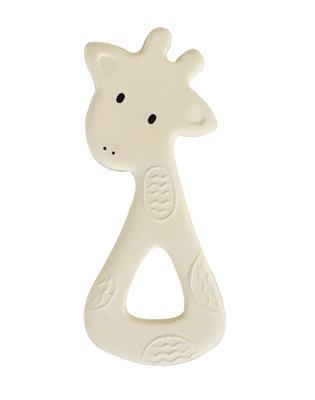 Tikiri: ANNEAU DE DENTITION - MON PREMIER ANIMAL SAFARI / GIRAFE 7x14.5cm, en caoutchouc naturel, sur carte, 0+