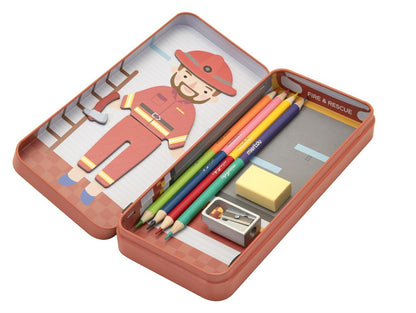 Boîte De Puzzle Magnétique - Pompier