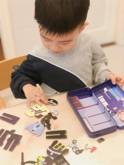 Boîte De Puzzle Magnétique - Officier de Police