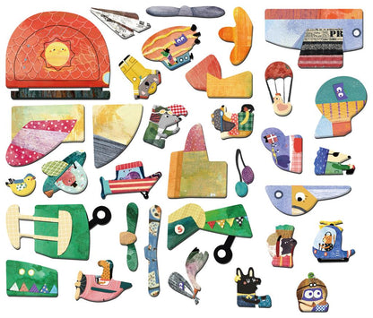 Boîte De Puzzle Magnétique - Avions