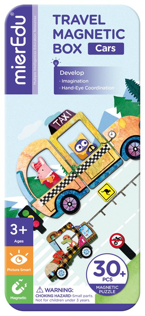 Boîte De Puzzle Magnétique - Véhicules