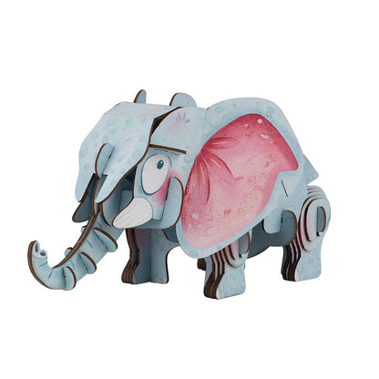 Puzzle 3D Construction - Eléphant D'Afrique