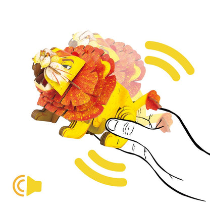 3D Construction Puzzle - Lion