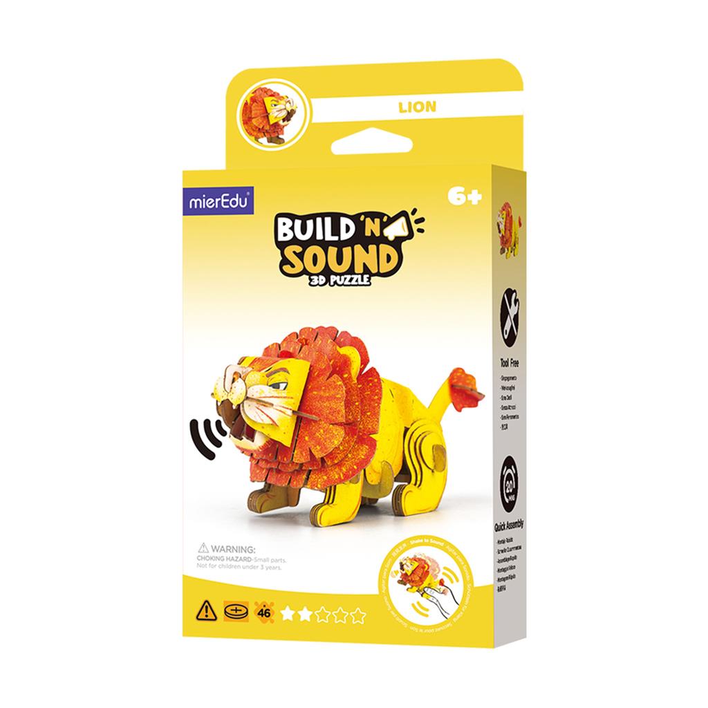 3D Construction Puzzle - Lion