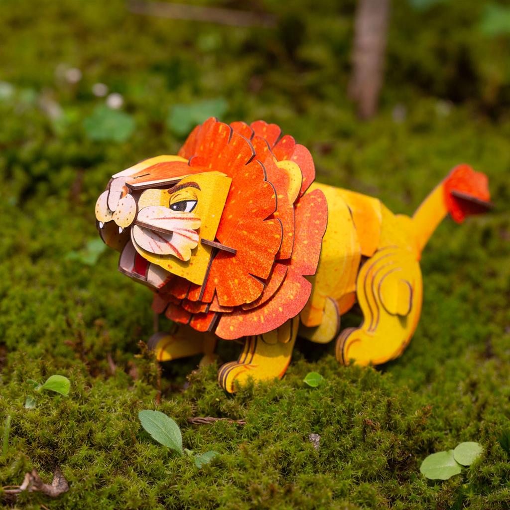 3D Construction Puzzle - Lion