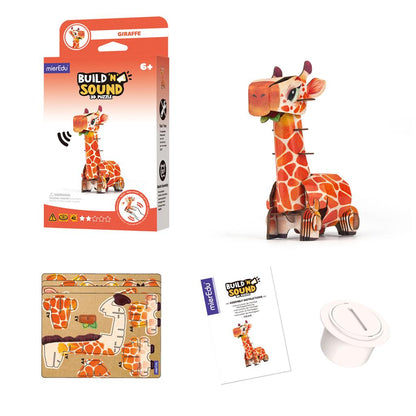 Puzzle 3D Construction - Girafe