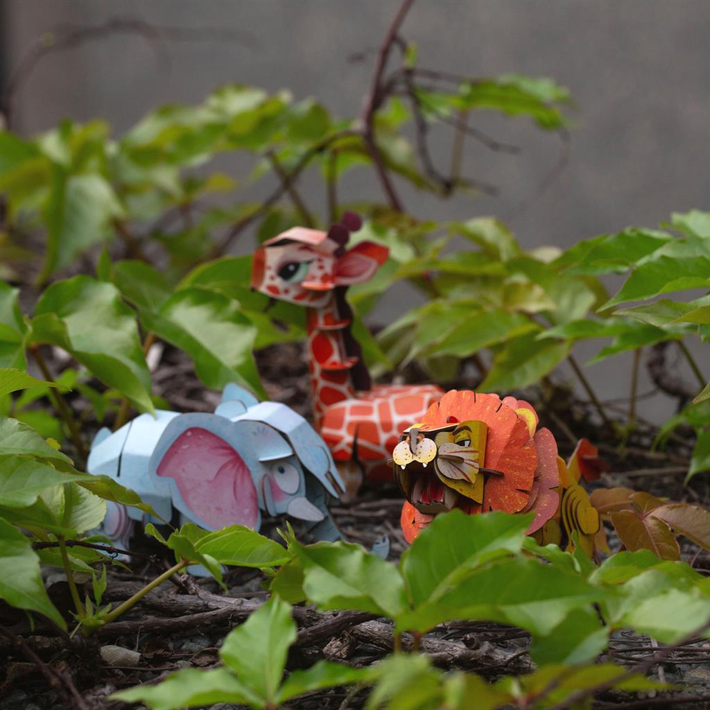 Puzzle 3D Construction - Girafe