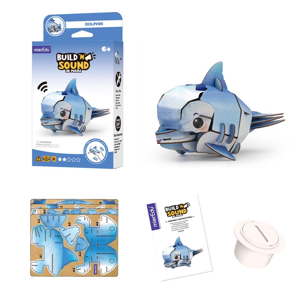 3D Construction Puzzle - Dolphin