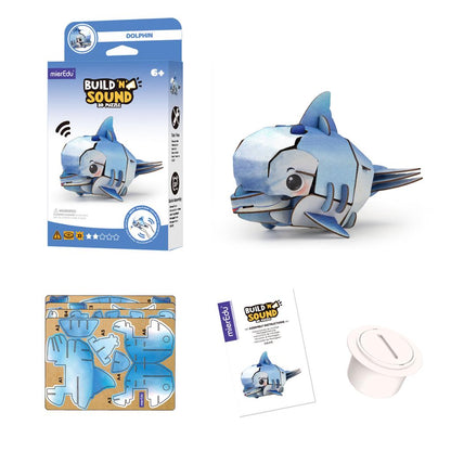 3D Construction Puzzle - Dolphin