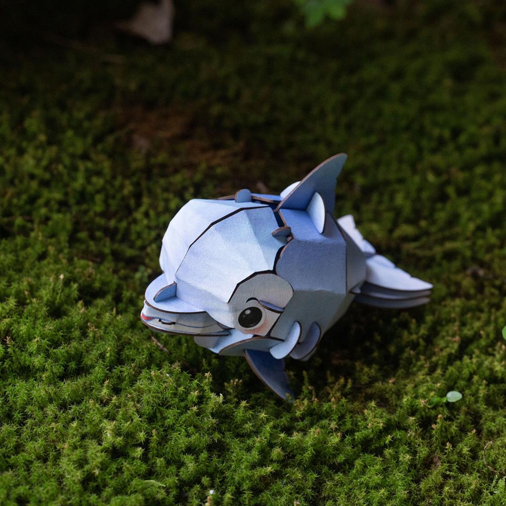 3D Construction Puzzle - Dolphin