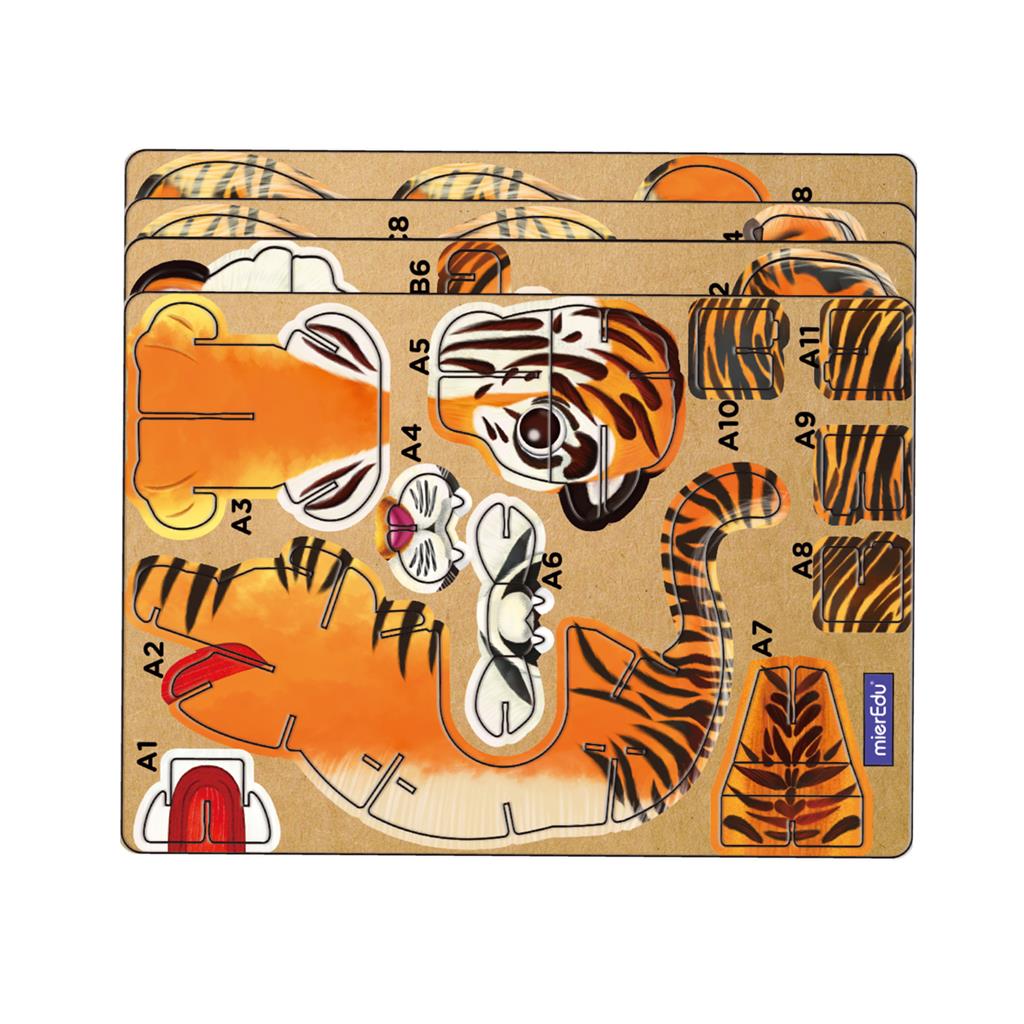 3D Puzzle Konstruktion - Tiger