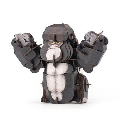 3D Construction Puzzle - Gorilla