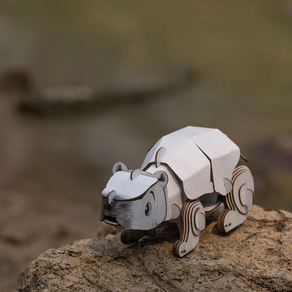 3D Construction Puzzle - Polar Bear