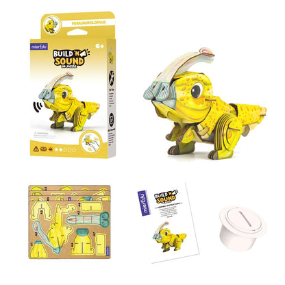 3D Puzzle Construction - Parasaurolophus