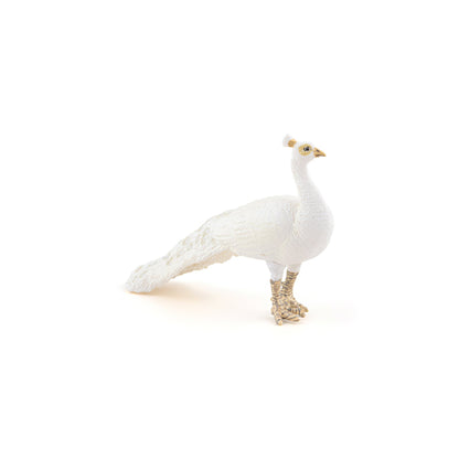 Figurine Paon blanc Papo - animal de la ferme