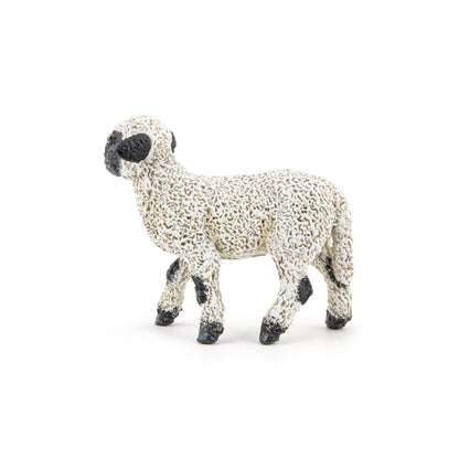 Figurine Agneau nez noir du Valais Papo - animal de la ferme