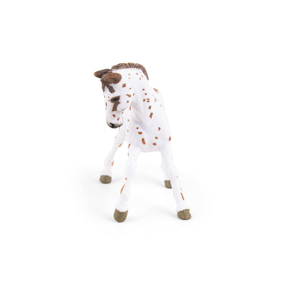 Figurine Poulain appaloosa brun Papo - cheval