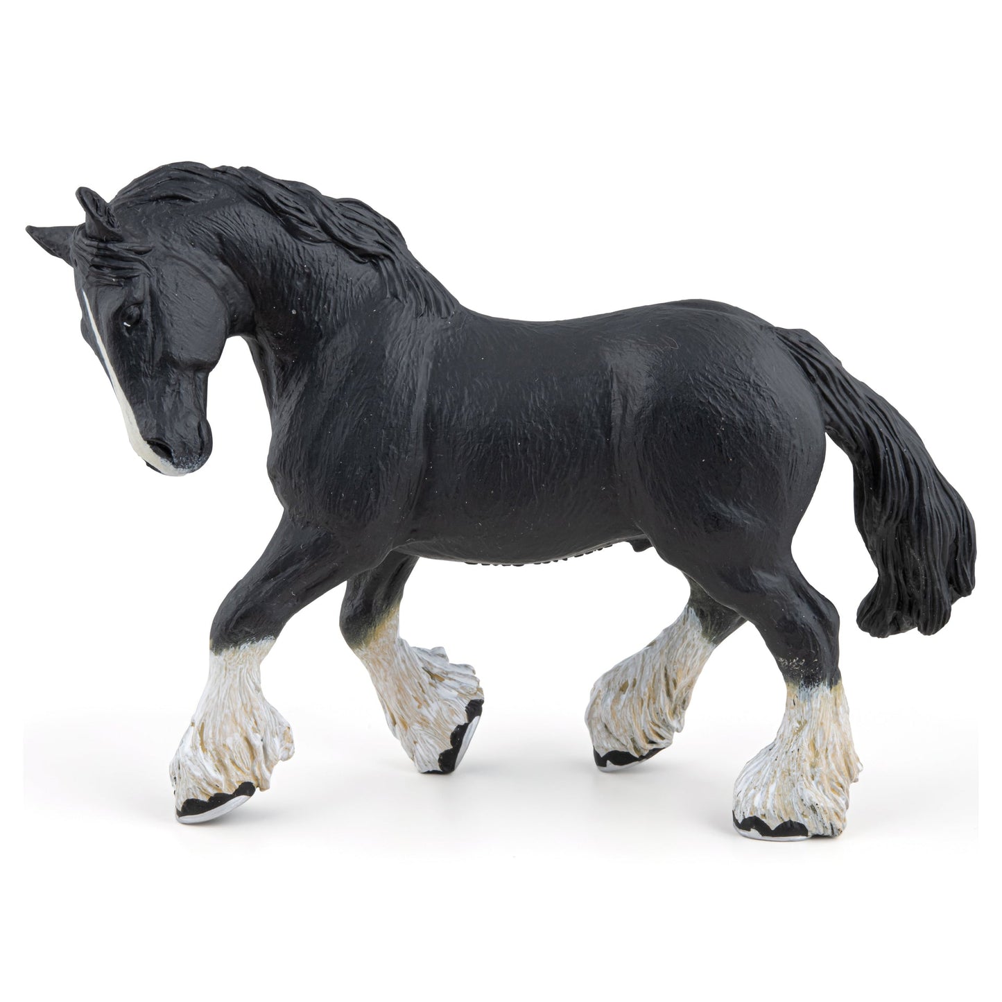 Figurine Etalon shire noir Papo - cheval