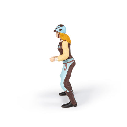 Figurine Cavalière fashion bleue