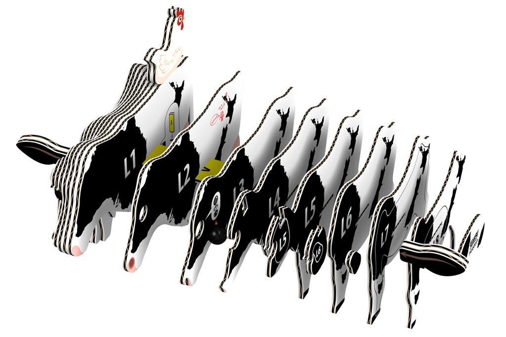 EUGY 3D - Holstein Cow