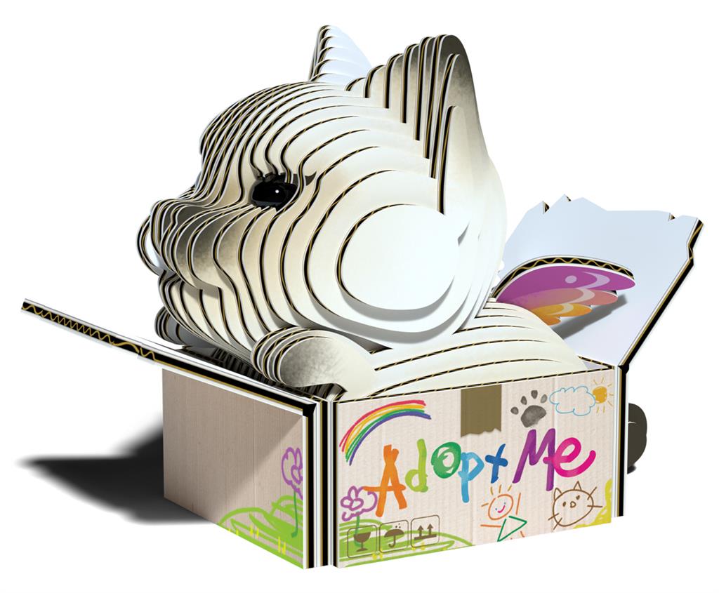 EUGY 3D - Katzen - Mokka