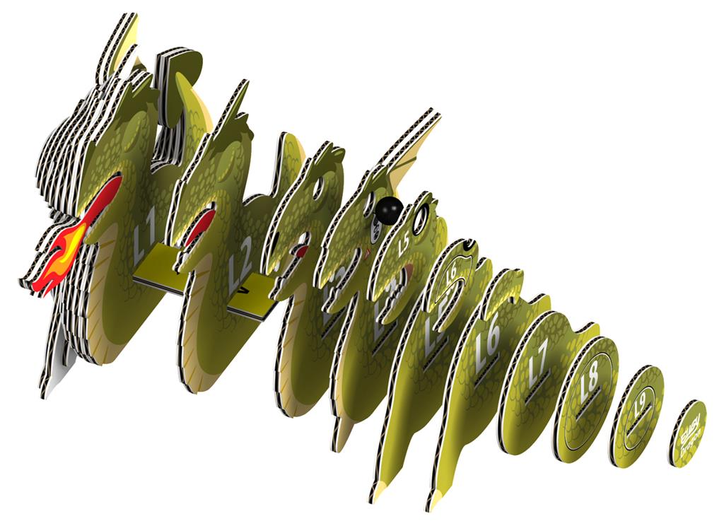 eugy 3d dragon 024 dragon