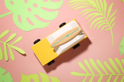Candycar World Wooden Car - Station Wagon with Surfboard