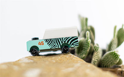 Voiture en Bois Candycar World - Mini Zebra Drifter