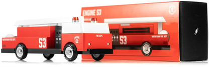 Candycar World Wooden Car - Fire Truck