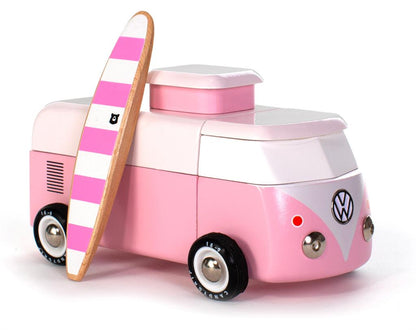 Candycar World Wooden Car - Pink Beach Van
