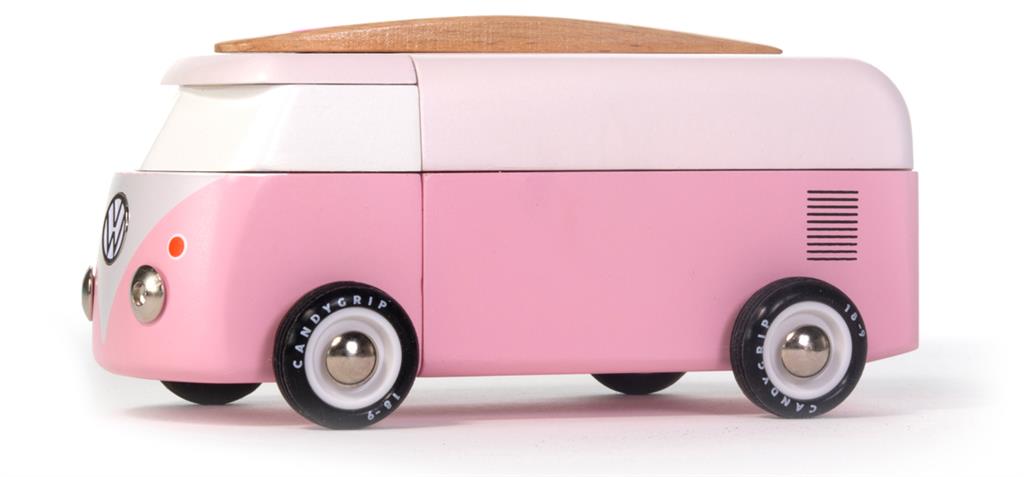 Candycar World Wooden Car - Pink Beach Van