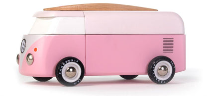 Candycar World Wooden Car - Pink Beach Van
