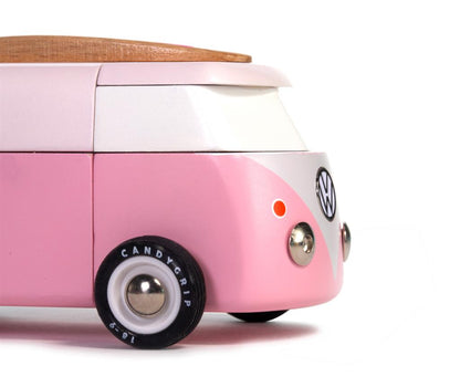 Candycar World Wooden Car - Pink Beach Van