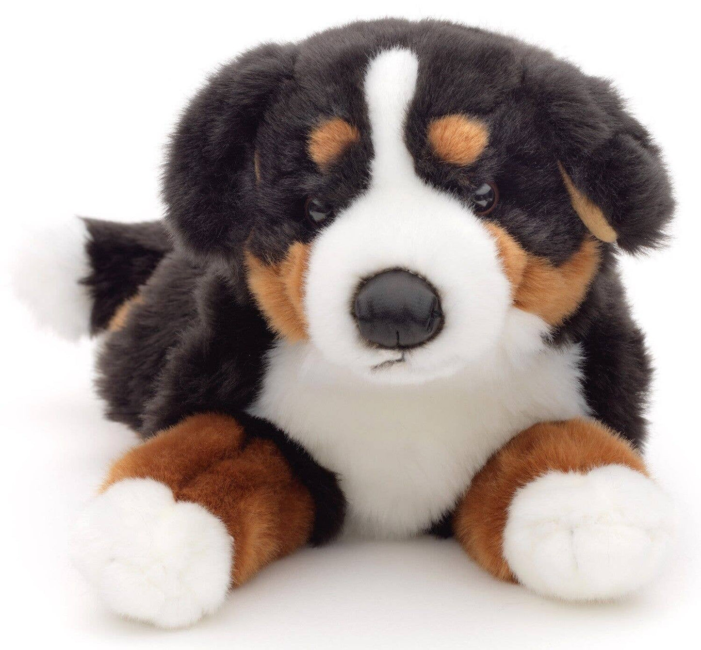 Plüschtier eines Berner Sennenhundes, liegend