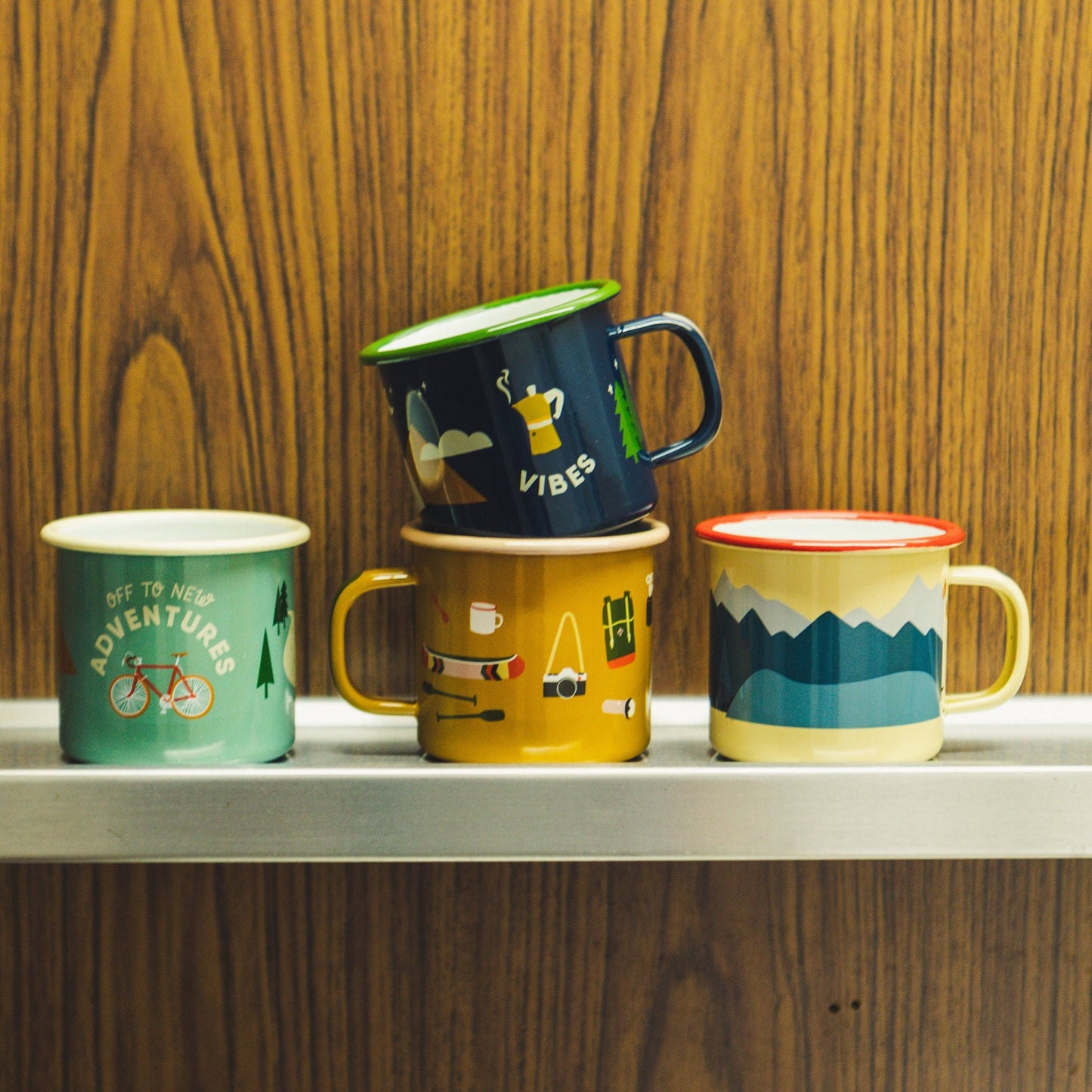 “Bike Adventure” enamel mug