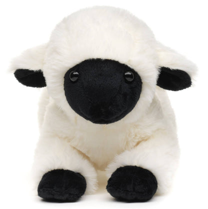 Peluche Agneau Noir du Velay couché