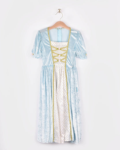 Light blue velvet princess dress 98-104 cm 2-4 years
